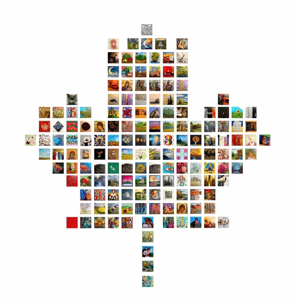 Canvas Canada exhibit “i” Going ONCE… Going TWICE… Sold to… And the