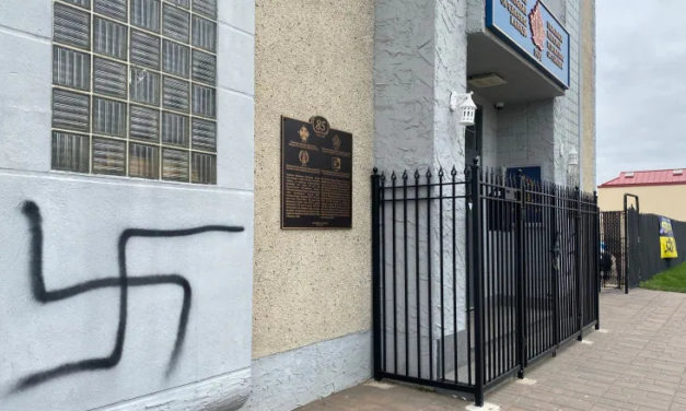 UNF Edmonton building vandalized with swastikas