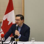 Pierre Poilievre speaks to ethnic media at UNF Toronto’s Hall
