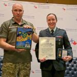 Canadian officer Melanie Lake honoured by the Ukrainian Armed Forces
